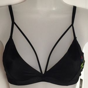 Sam Edelman Black Banded Bralette